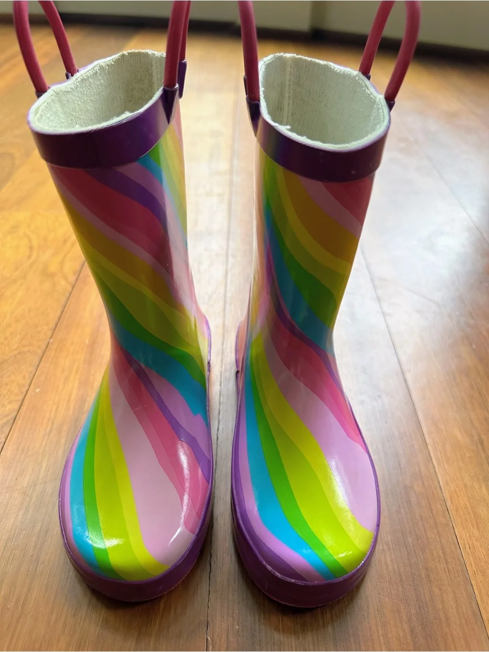 Western Chief Kids Rainbow Rain Boot, Size 9/10 Little Kid